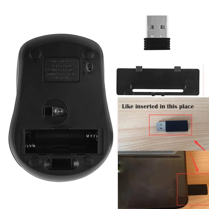 1000 DPI 10-meter Wireless Mouse 2.4G