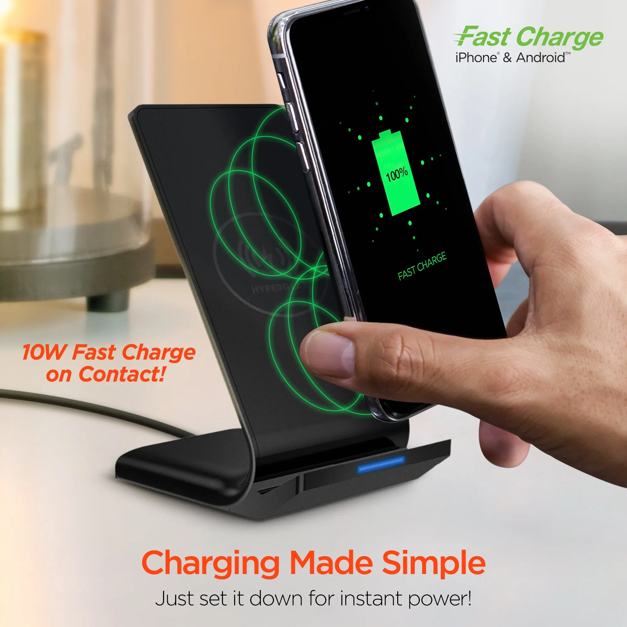 10W Wireless Fast Charging Stand | Black