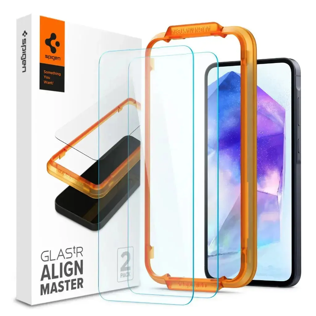 [2 Pack] Galaxy A55 Screen Protector AlignMaster Glas.tR