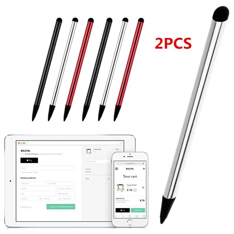 2 x Touch Screen Stylus Pen for Capacitive or Resistive Screen Mobile Phones and Tablets