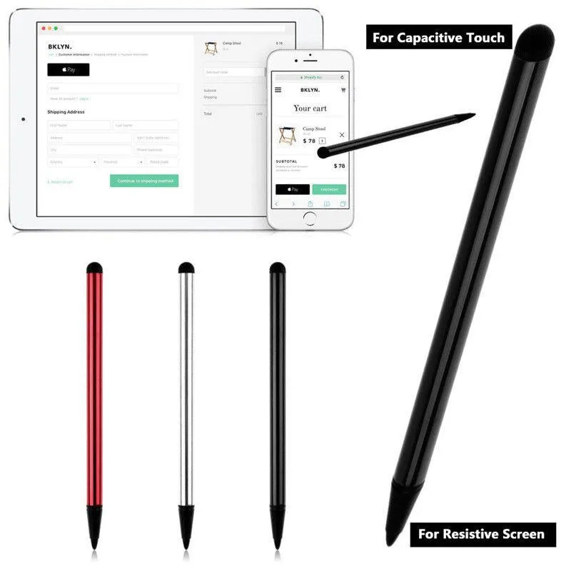 2 x Touch Screen Stylus Pen for Capacitive or Resistive Screen Mobile Phones and Tablets