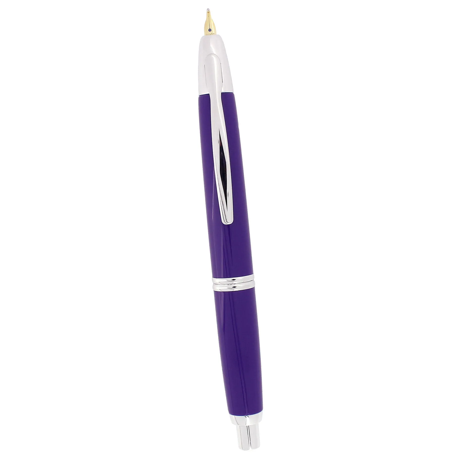 2008 PILOT LIMITED EDITION PURPLE VANISHING POINT 18K BROAD NIB FOUNTAIN PEN