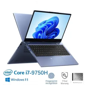 2023 Gaming Laptop Computer Office Business Notebooks Win11 15.6&quot; Intel Core I7-9750H Dual DDR4 64GB 2TB SSD RJ45 Type-C Camera