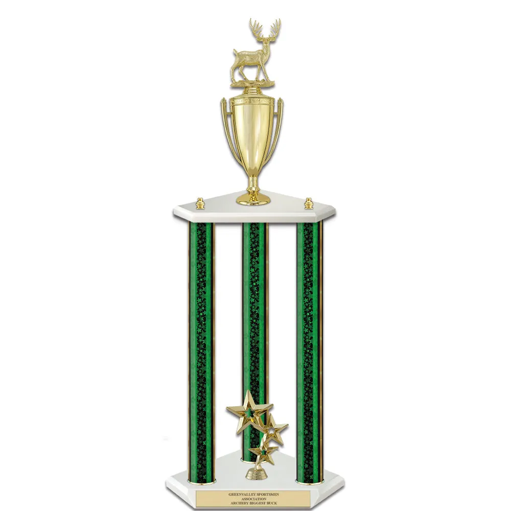 26" White Finished Award Trophy