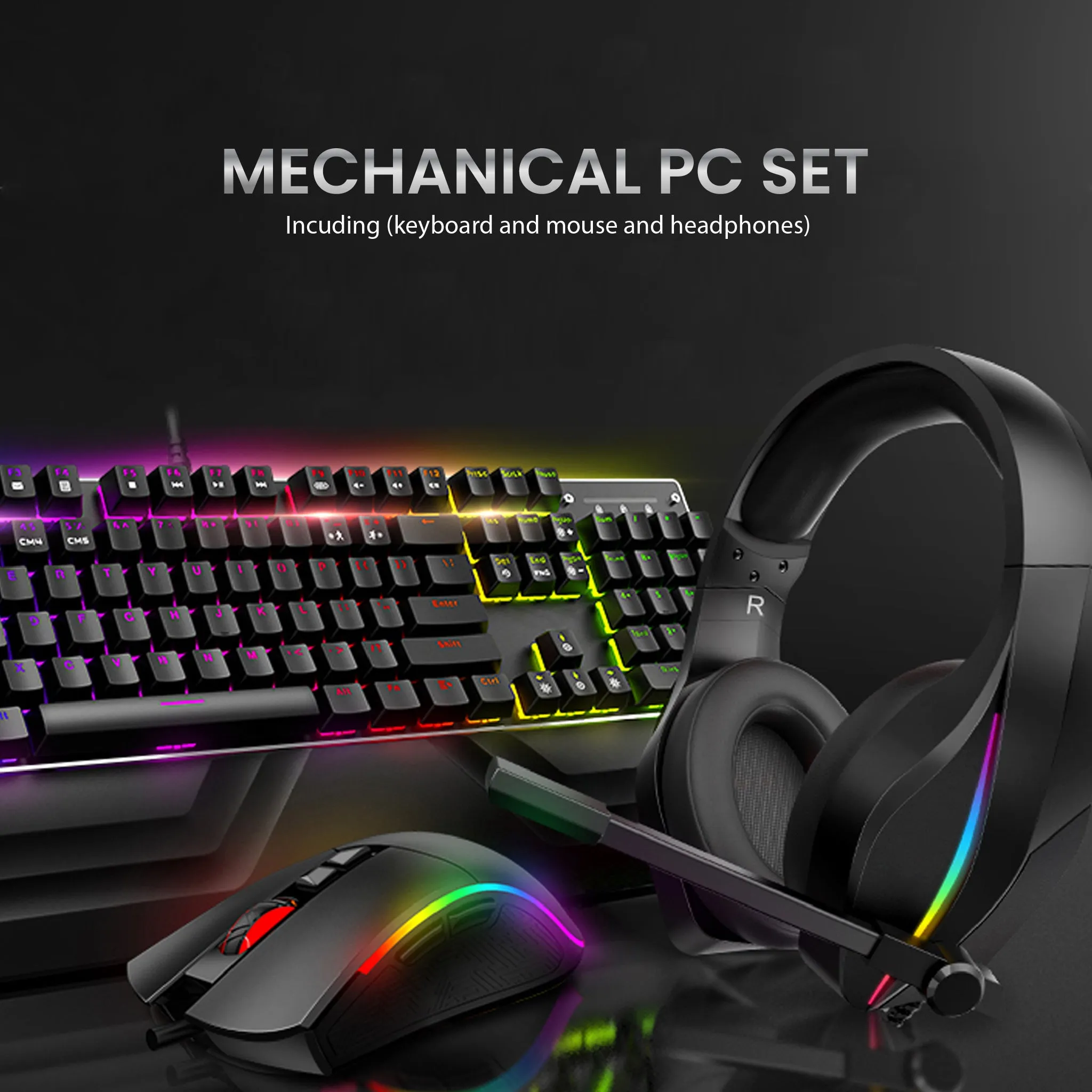 3-in-1 Keyboard, Mouse and Headset Bundle