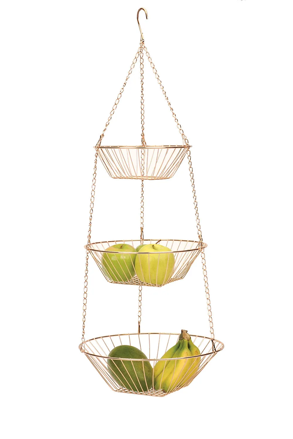 3 Tier Hanging Copper Basket