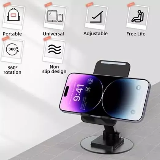 360 Rotation Foldable Lifting Phone Holder