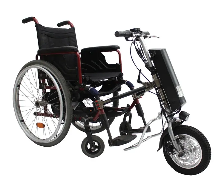 36V 350W e-Tractor Attachment 12" Handbike Kits with 8.8/10.4/11.6AH Battery For Electric Wheelchair