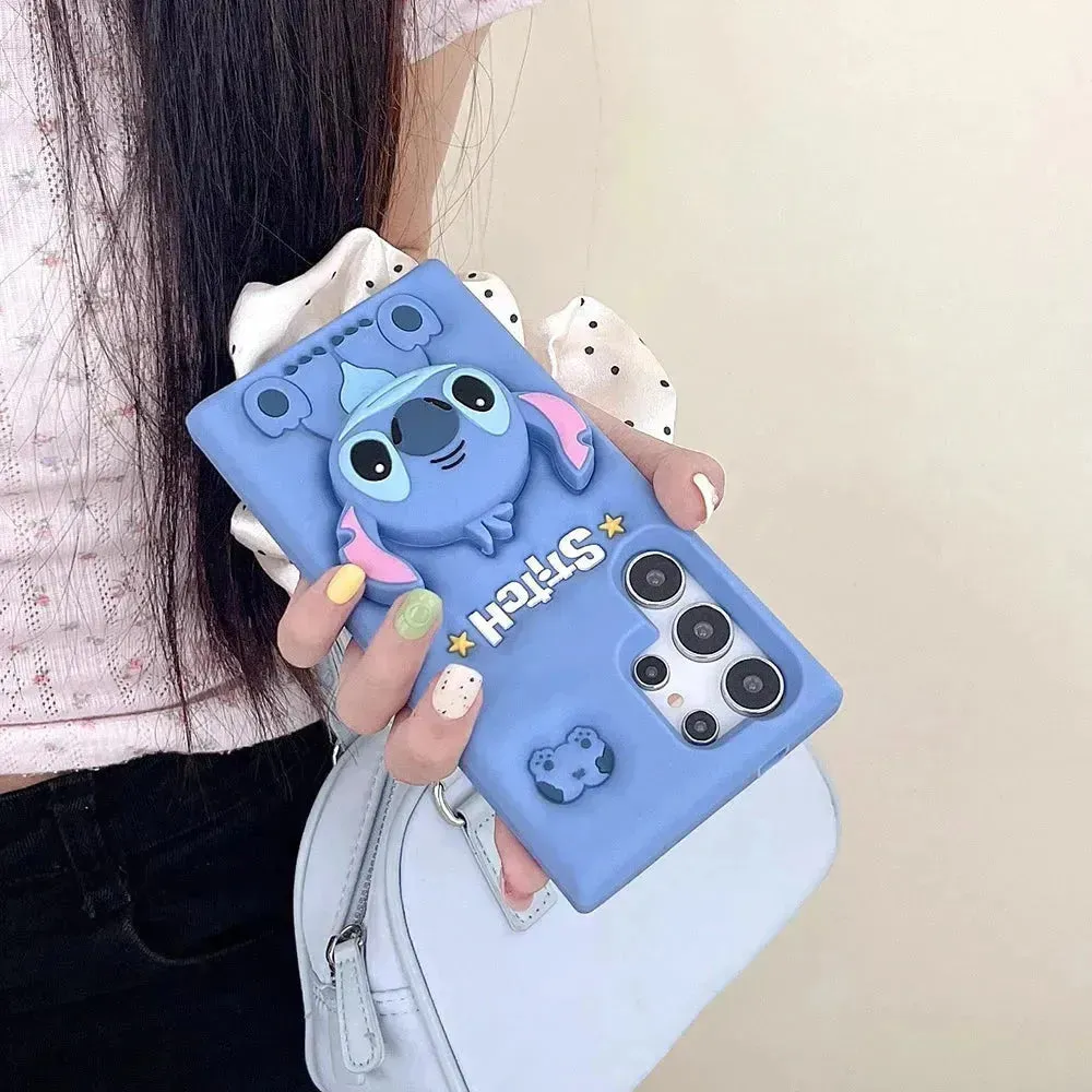 3D Cute Stitch Phone Case (For Samsung)