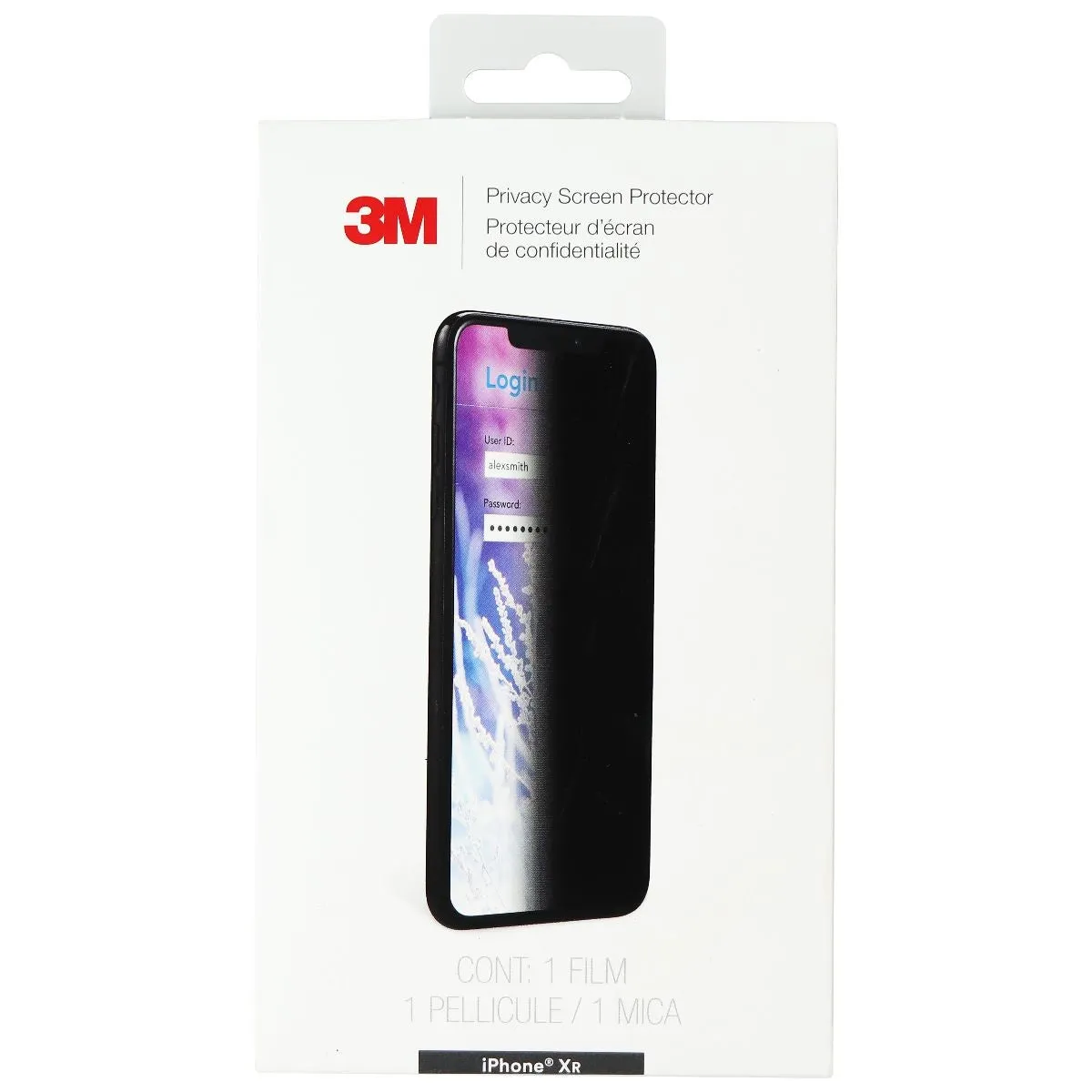 3M Privacy Screen Protector for iPhone XR - Clear/ Tinted