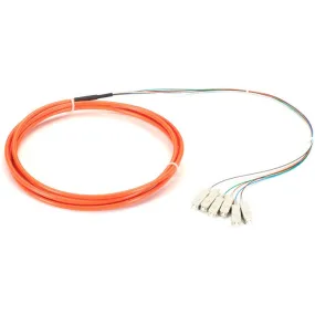 3M Sc Om1 62.5-Micron Mm Fiber,Pigtail 6-Strand Ofnr Pvc Orange