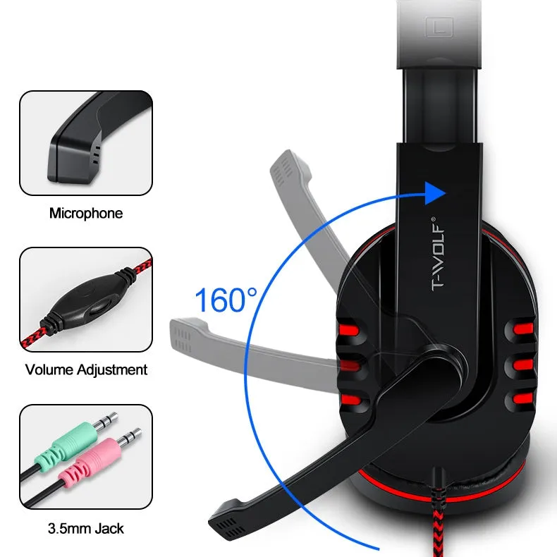 4-In-1 104 Keys Wired Gaming Keyboard   Headset   1200 DPI Mouse   Mousepad Combo