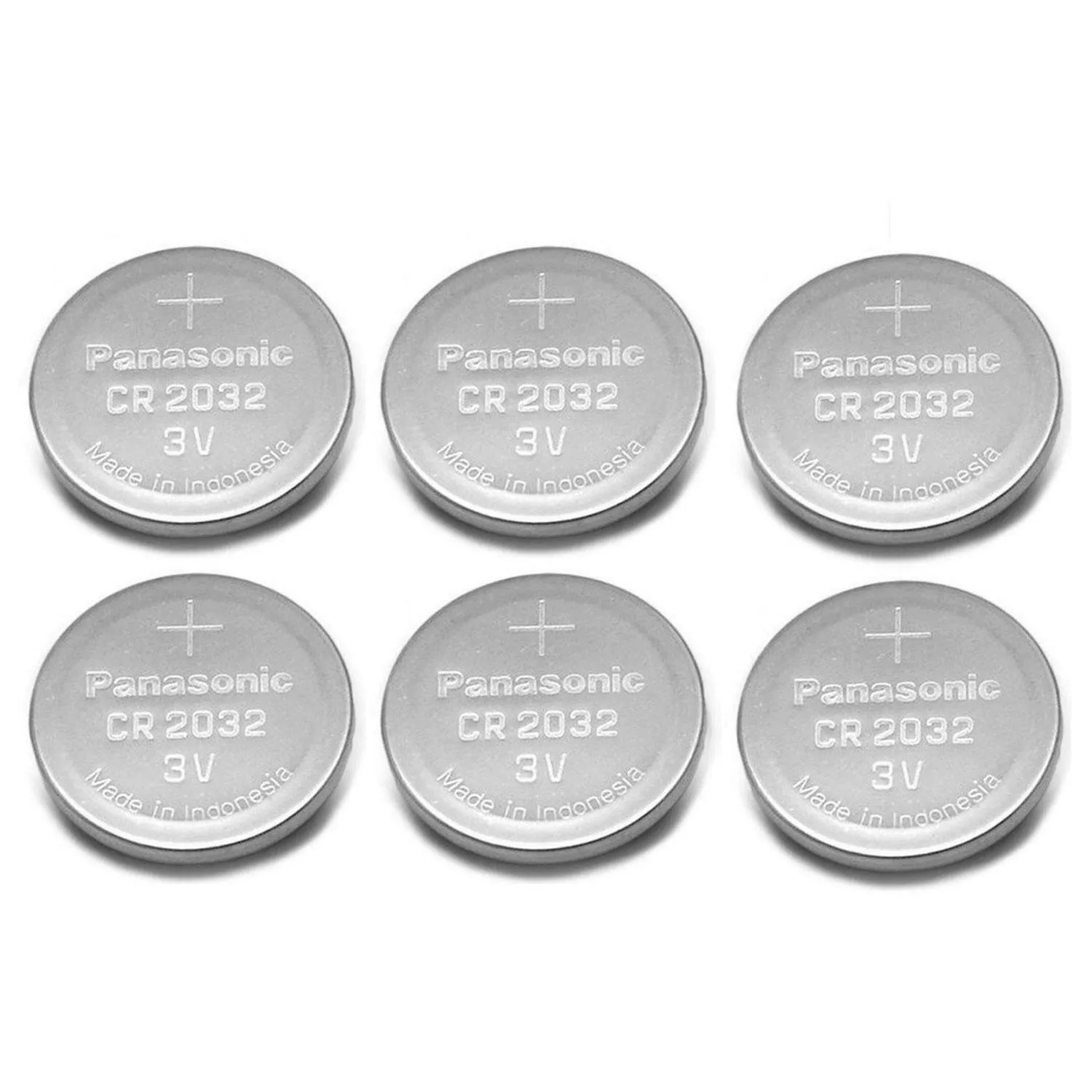 6 X Panasonic CR2032 3V Battery Lithium Coin Cell DL/BR 2032 Car Key Batteries