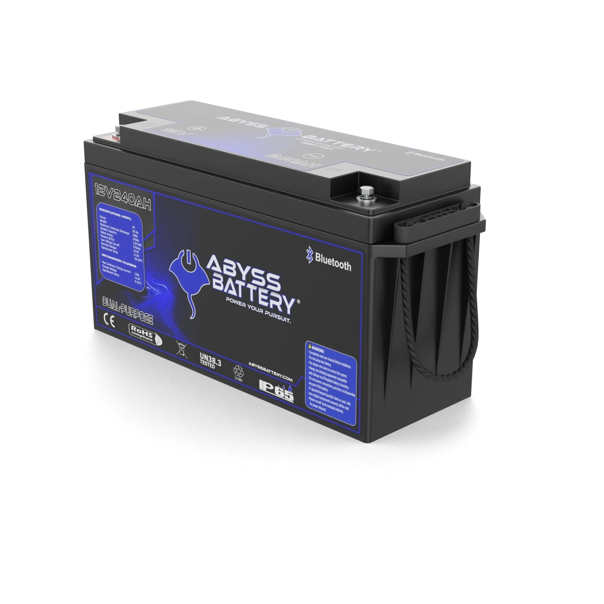 Abyss Battery® 12V 240Ah Dual-Purpose Marine Lithium Battery