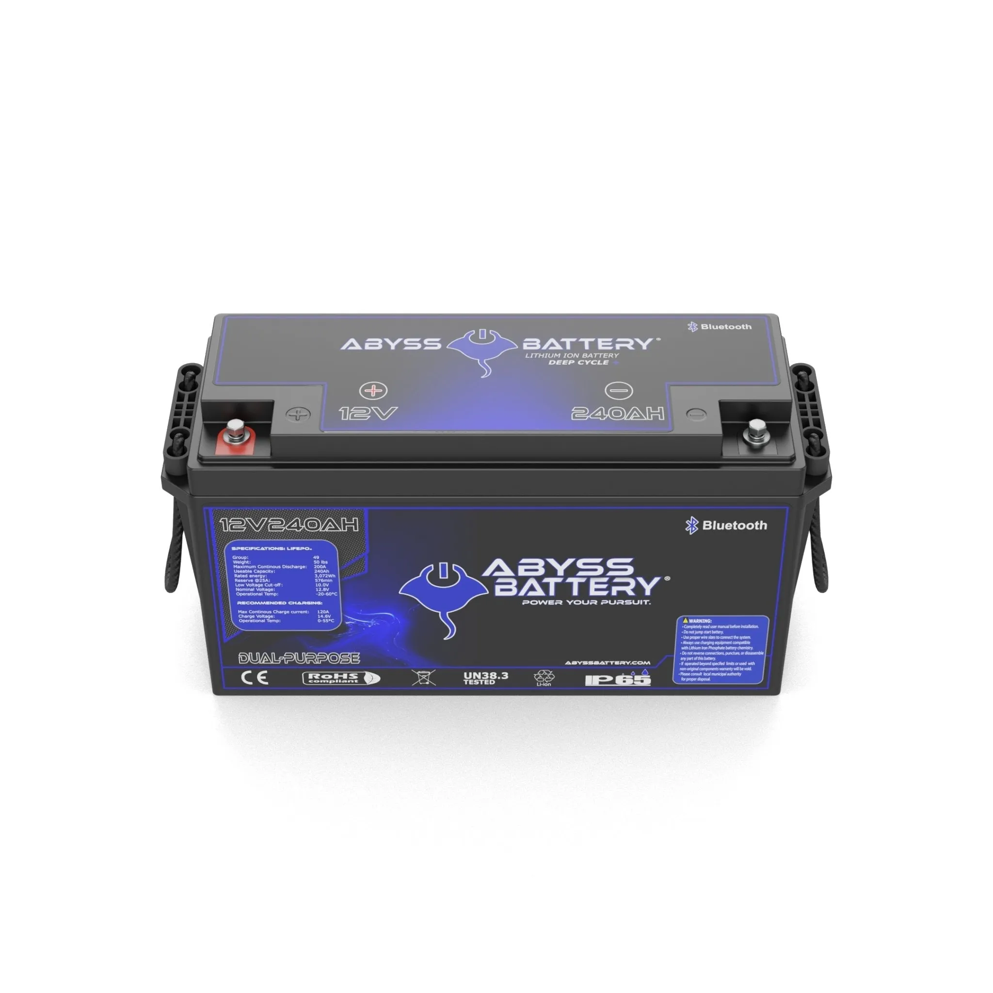 Abyss Battery® 12V 240Ah Dual-Purpose Marine Lithium Battery