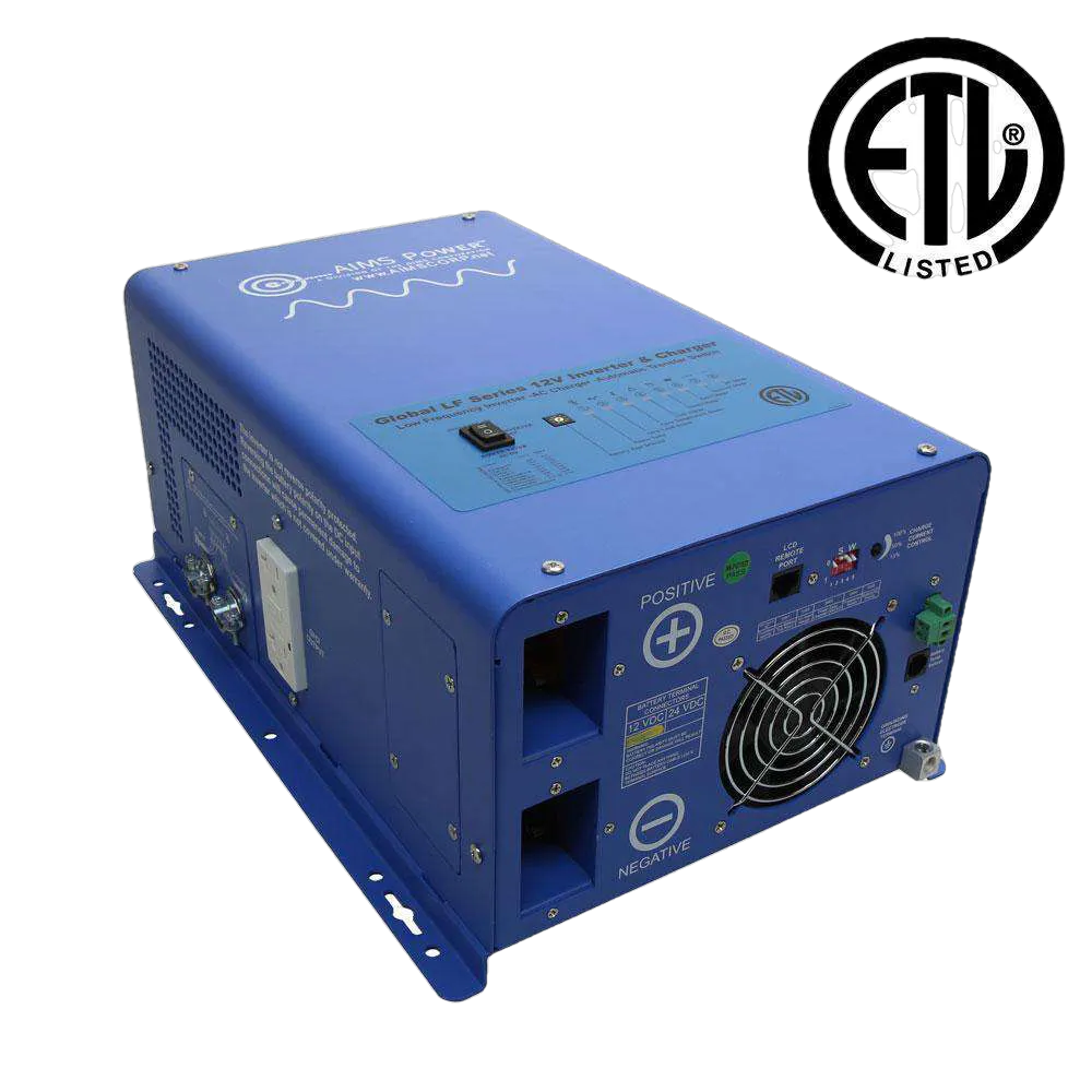 Aims Power PICOGLF30W12V120V 3000 Watt 12V Pure Sine Inverter Charger New