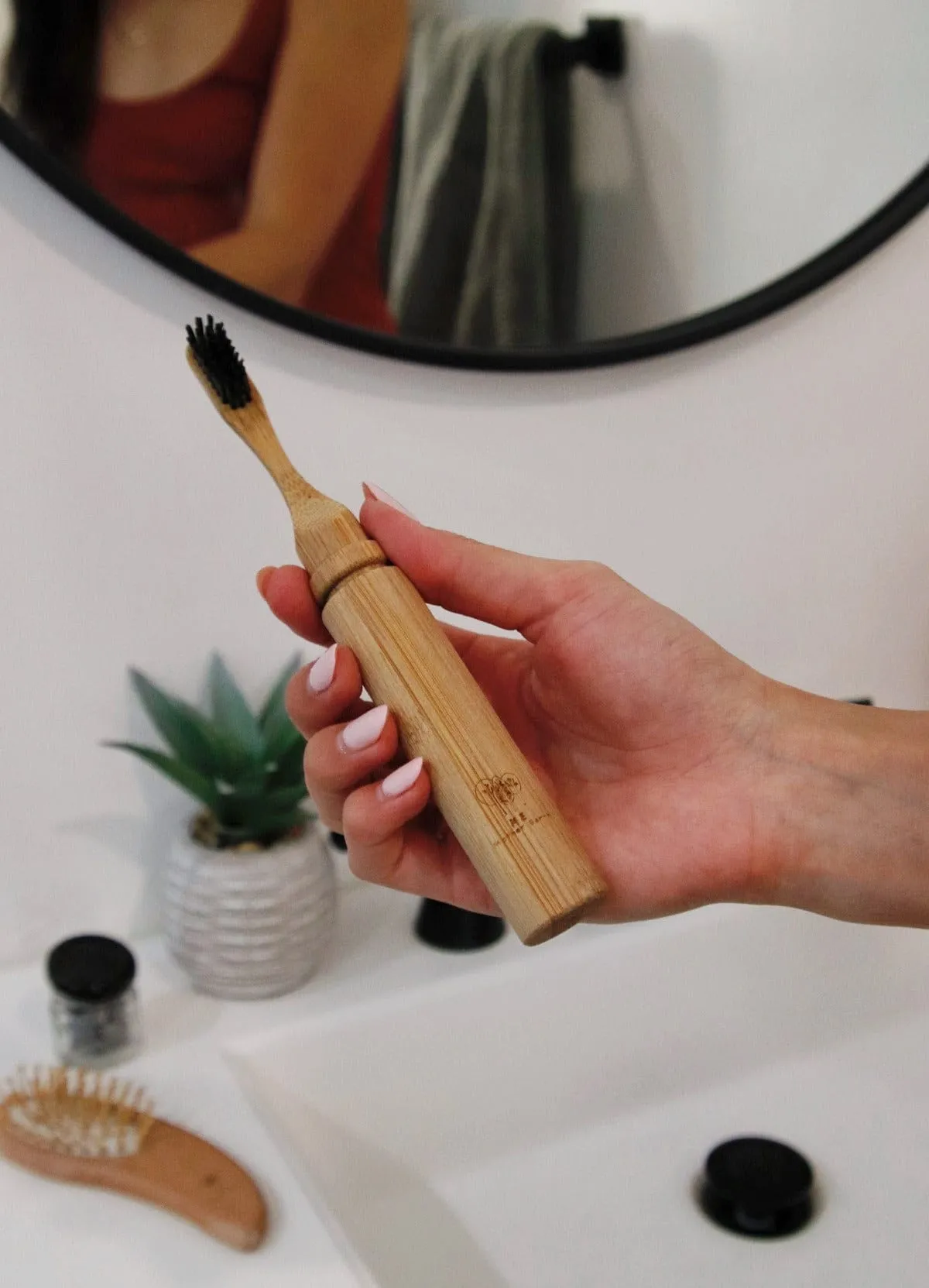 All-in-One Bamboo Travel Toothbrush