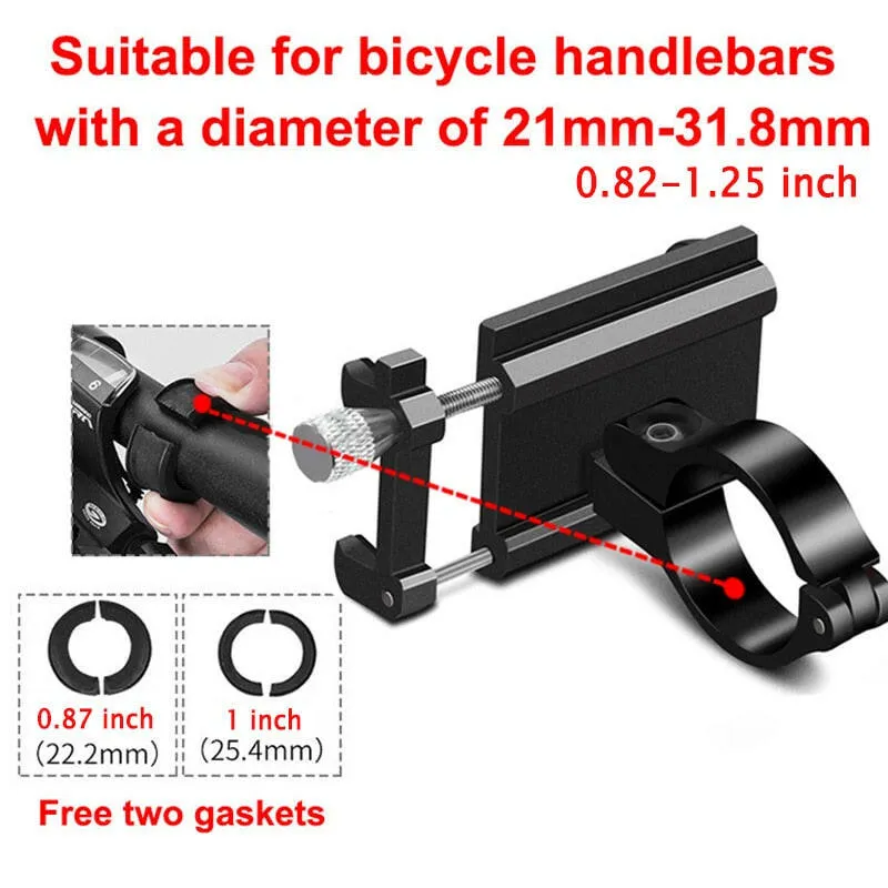 Aluminium Alloy Bike Phone Stand Cycling Phone Holder Smart Electric Bicycle Phone Holder Electric Vehicle Support Holder