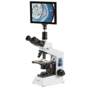 AmScope T580 Series Biological Trinocular Compound Microscope with 9.7" Touchscreen Imaging System