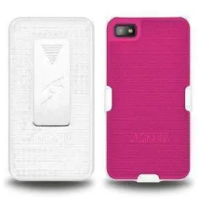 Amzer Shellster - White- Hot Pink