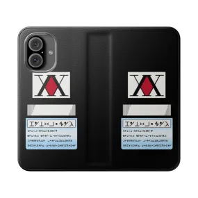 Anime Design Flip Cover Phone Case for Hunter X Hunter Fans