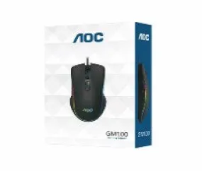 Aoc Wired 6 Keys 2400Dpi Optical Rgb Light Ergonomic Gaming Usb Mouse