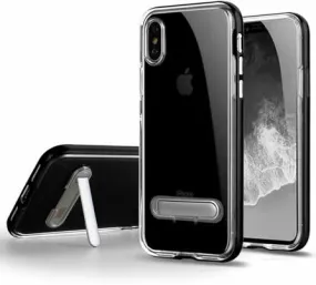 Apple iPhone 8 Gel Case With Stand - Clear/Black