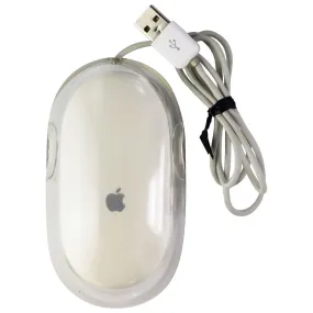 Apple Original OEM Wired USB (Pro Model) Mouse for Mac - Clear/White (M5769)