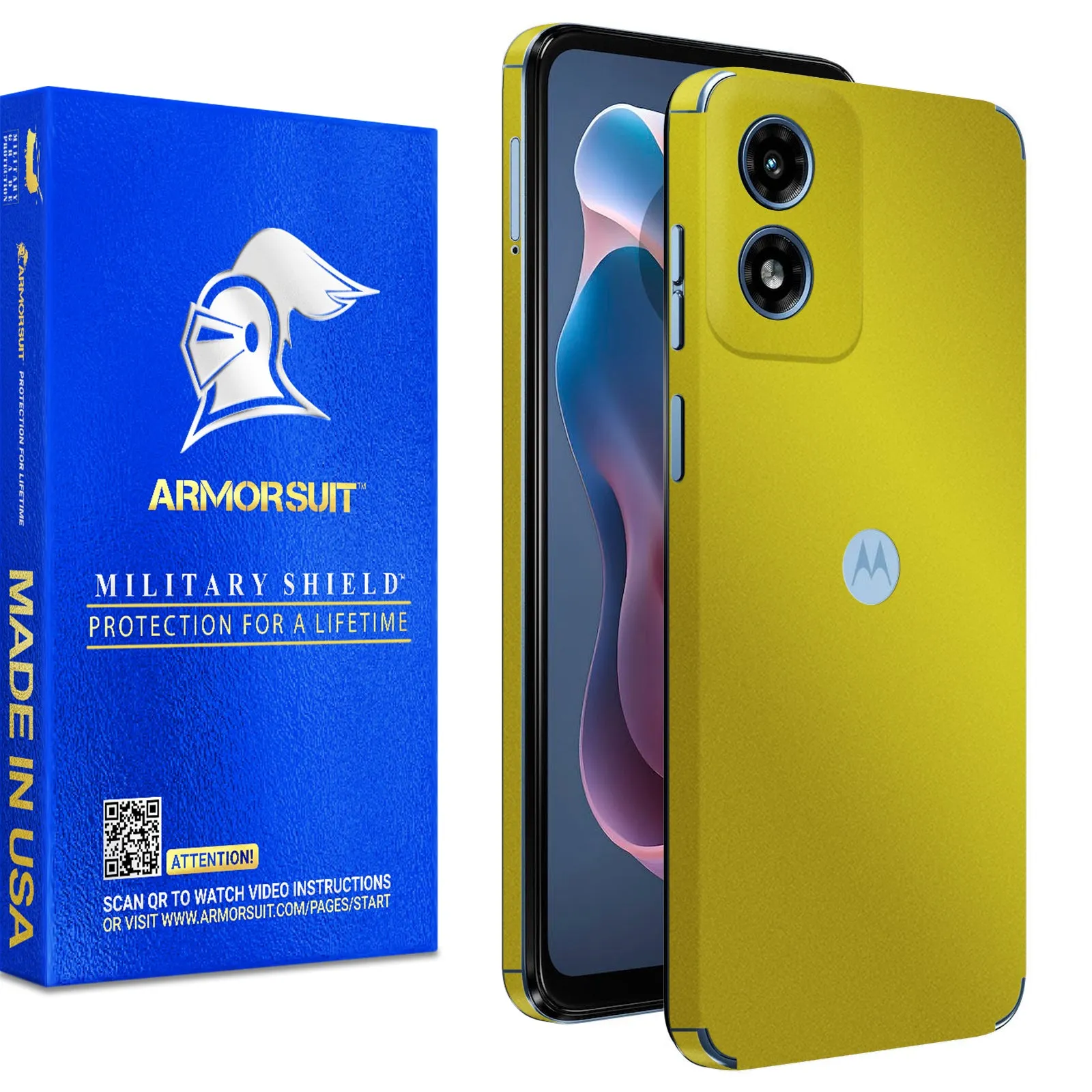 Armorsuit MilitaryShield Vinyl Skin Wrap Film for Motorola Moto G Play 2024