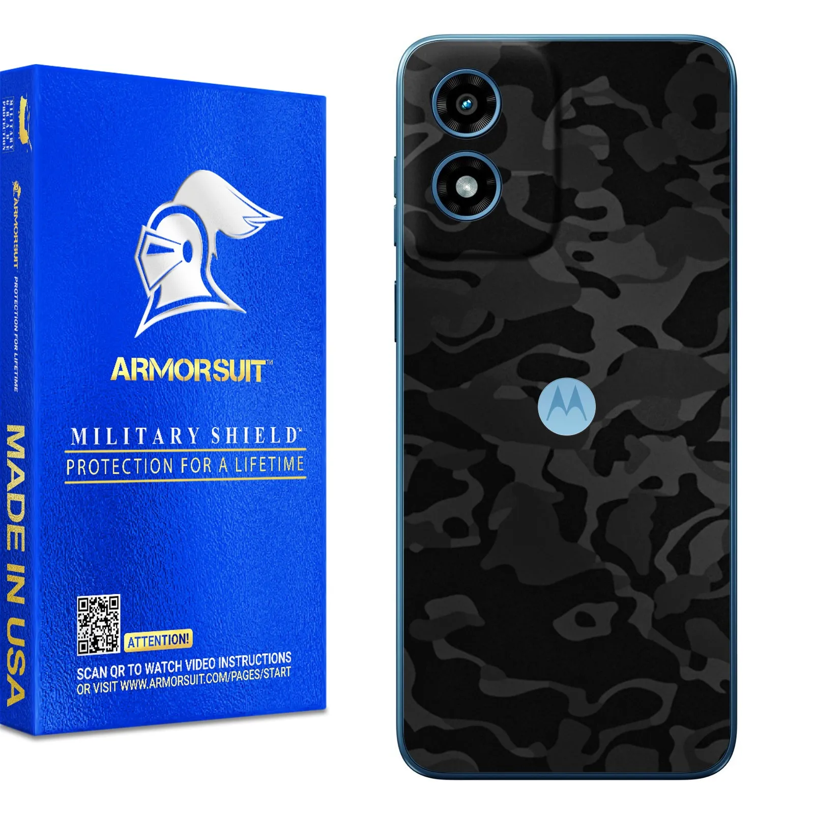 Armorsuit MilitaryShield Vinyl Skin Wrap Film for Motorola Moto G Play 2024