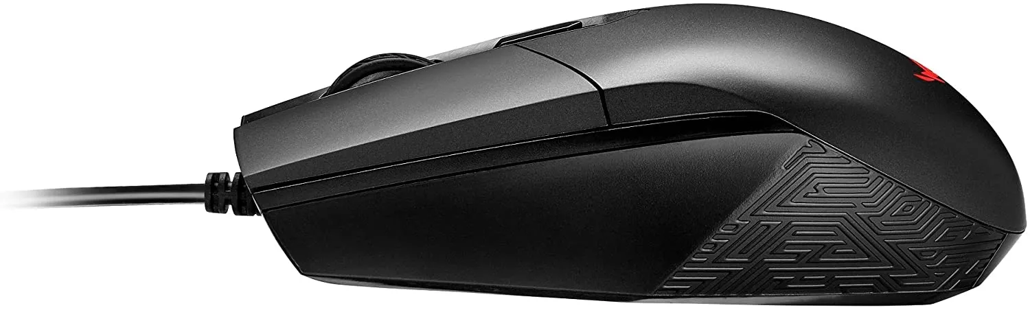 ASUS ROG Strix Impact | Wired Ambidextrous Optical Gaming Mouse for PC | Ergonomic Design, Ultimate Comfort | Non-Slip Grip | Aura Sync RGB, Armoury II