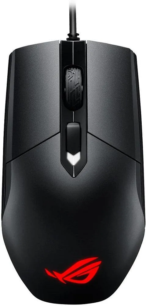 ASUS ROG Strix Impact | Wired Ambidextrous Optical Gaming Mouse for PC | Ergonomic Design, Ultimate Comfort | Non-Slip Grip | Aura Sync RGB, Armoury II