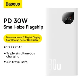 Baseus Adaman2 Digital Display 30W Quick Charge 10000mAh Power Bank