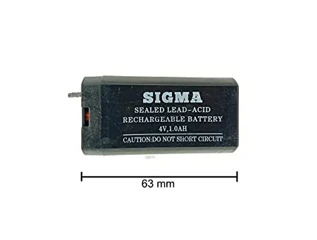 Battery 4V, 1.0Ah Sealed Lead-Acid Rechargeable Battery