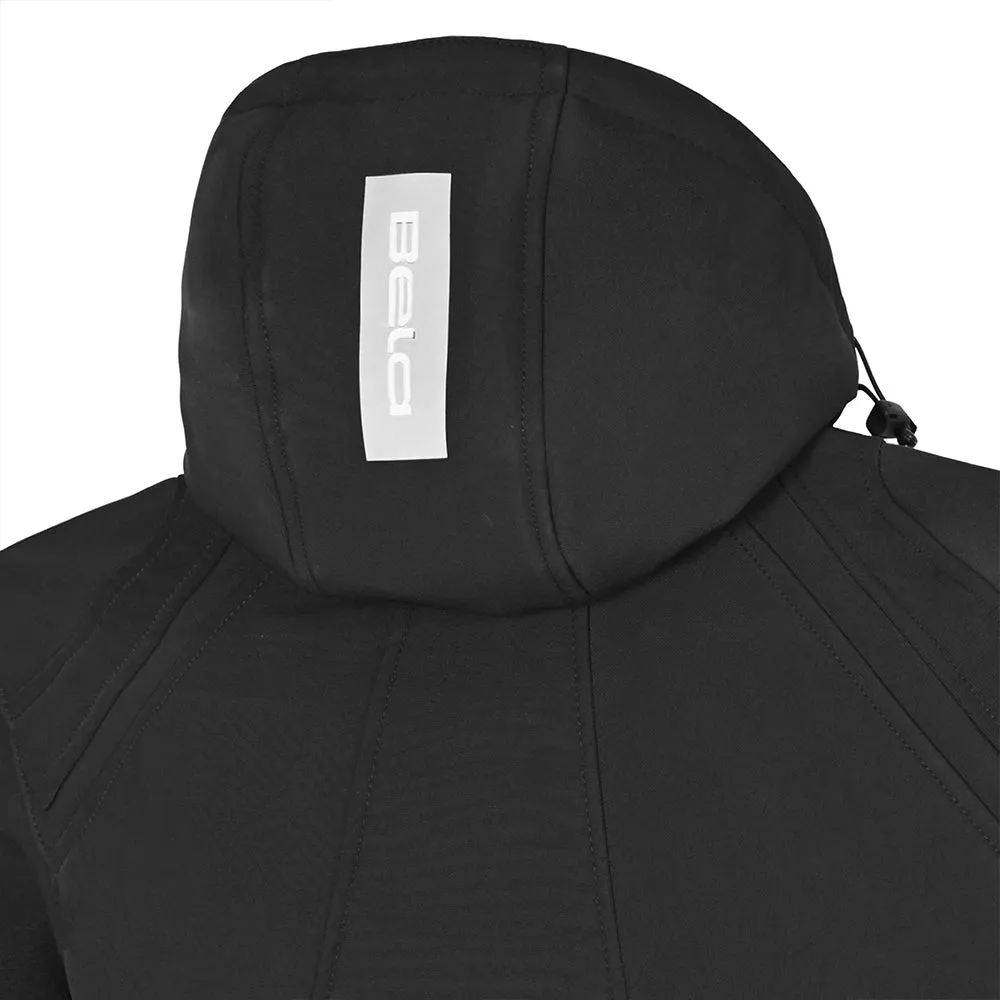 BELA Breeze Softshell Motorbike Riding Hoodie Black Gray