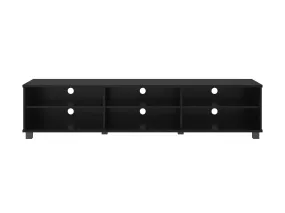 Black Modern TV Stand, TVs up to 85"