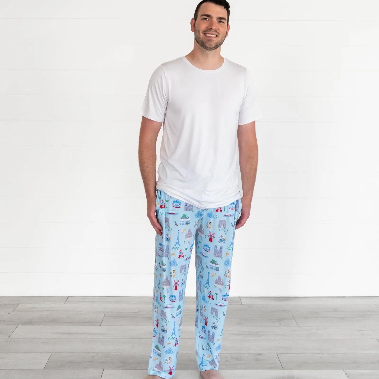 Blue Weekend in Paris Men's Pajama Pants