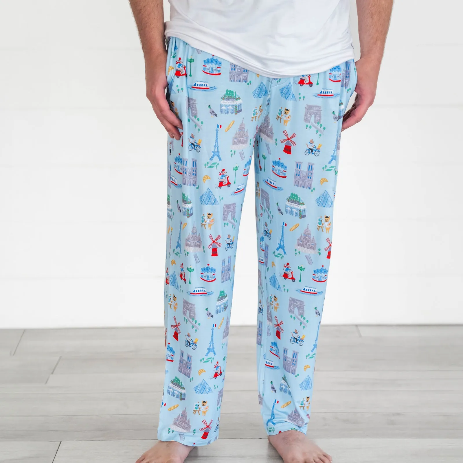 Blue Weekend in Paris Men's Pajama Pants