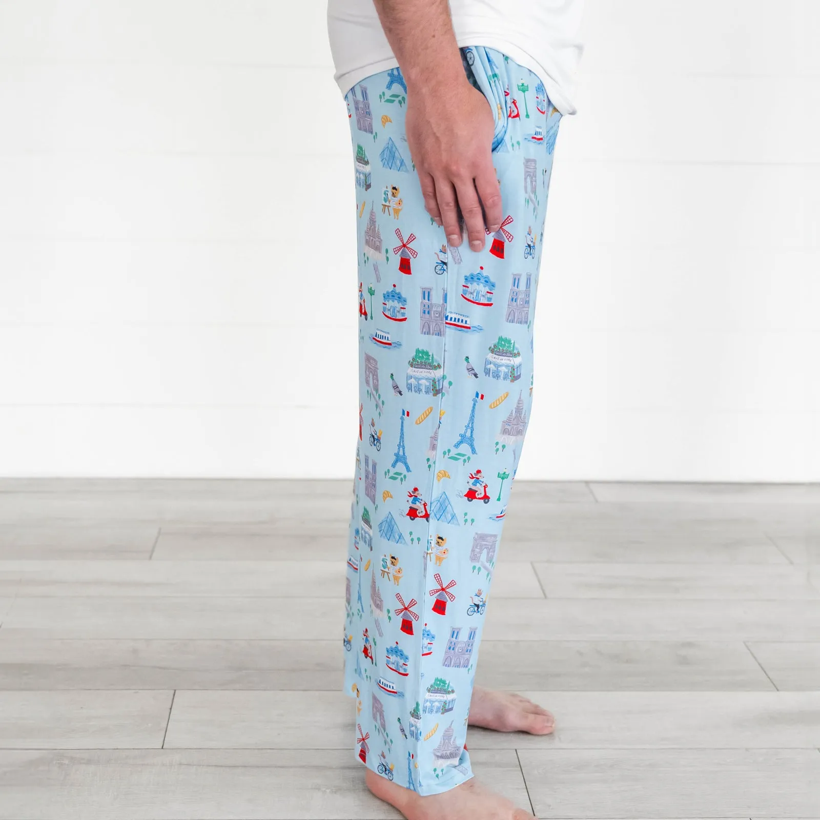 Blue Weekend in Paris Men's Pajama Pants