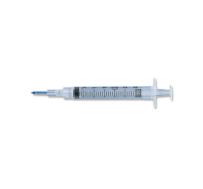 Blunt Plastic Luer-Lok Cannula, 3cc/mL Syringe