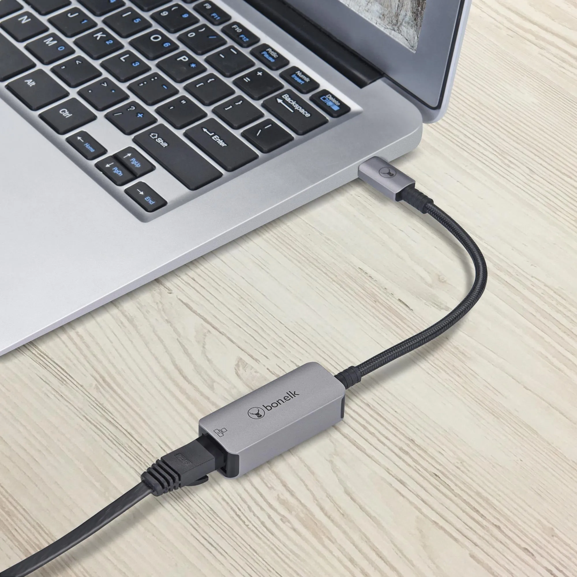 Bonelk Long-Life USB-C to Gigabit Adapter (15cm)