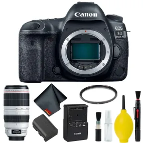 Canon EOS 5D Mark IV DSLR Camera Body Only Basic Kit (International Model) w/Canon EF 100-400mm f/4.5-5.6L is II USM Len