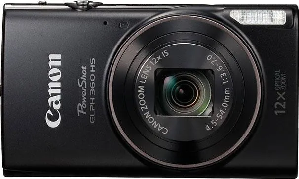 Canon PowerShot ELPH 360 HS Digital Camera (Black)