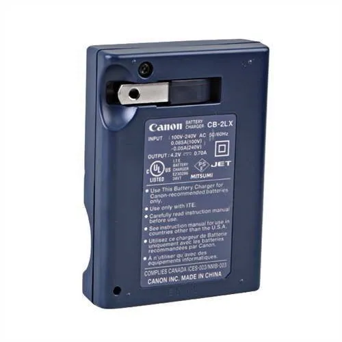 CB-2LX Battery charger for Canon NB-5L Battery and Canon PowerShot S100, S110, SD700 IS, SD790 IS, SD800 IS, SD850 IS, SD870 IS, SD880 IS, SD890 IS, SD900 IS, SD950 IS, SD970 IS, SD990 IS, SX200 IS, SX210 IS, SX220 IS, SX230 HS