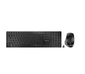 CHERRY DW 9500 SLIM keyboard Mouse included Universal RF Wireless   Bluetooth QWERTY English Black, Grey