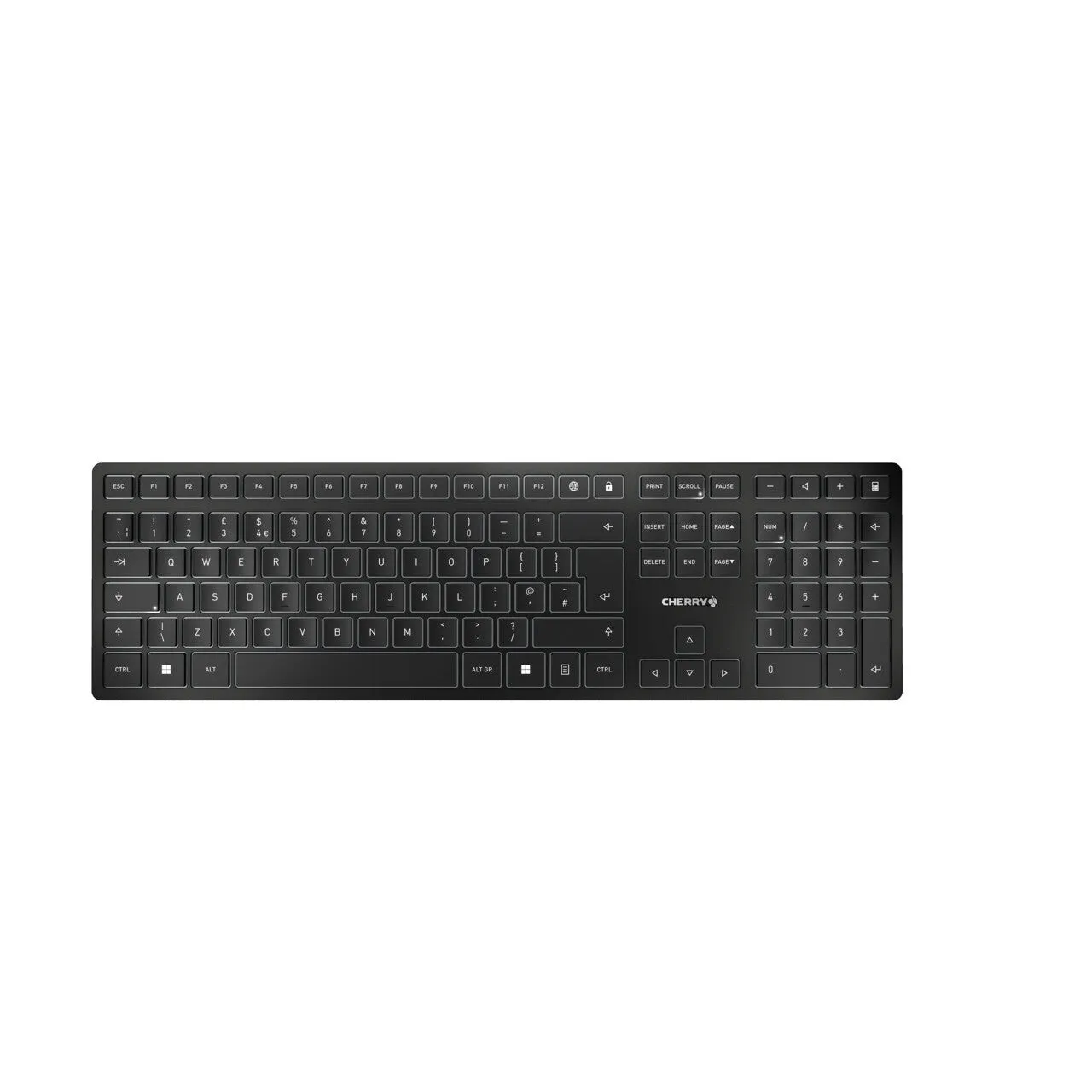 CHERRY KW 9100 SLIM keyboard Universal RF Wireless   Bluetooth QWERTY UK English Black