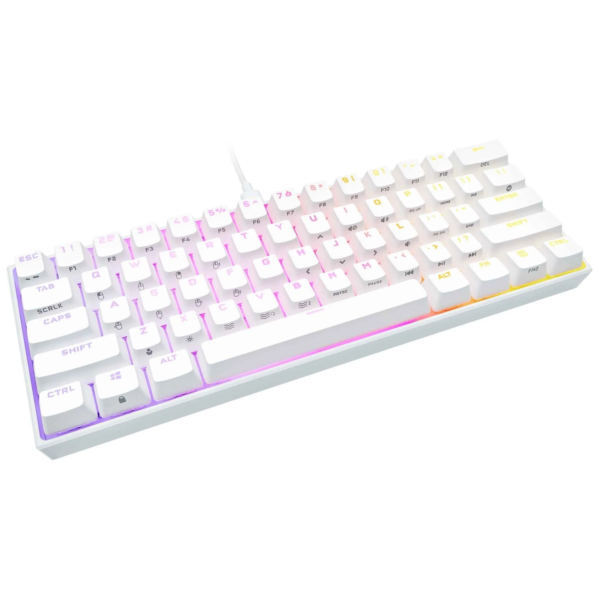 Corsair K65 RGB MINI 60% Mechanical Gaming Keyboard White (Cherry MX)