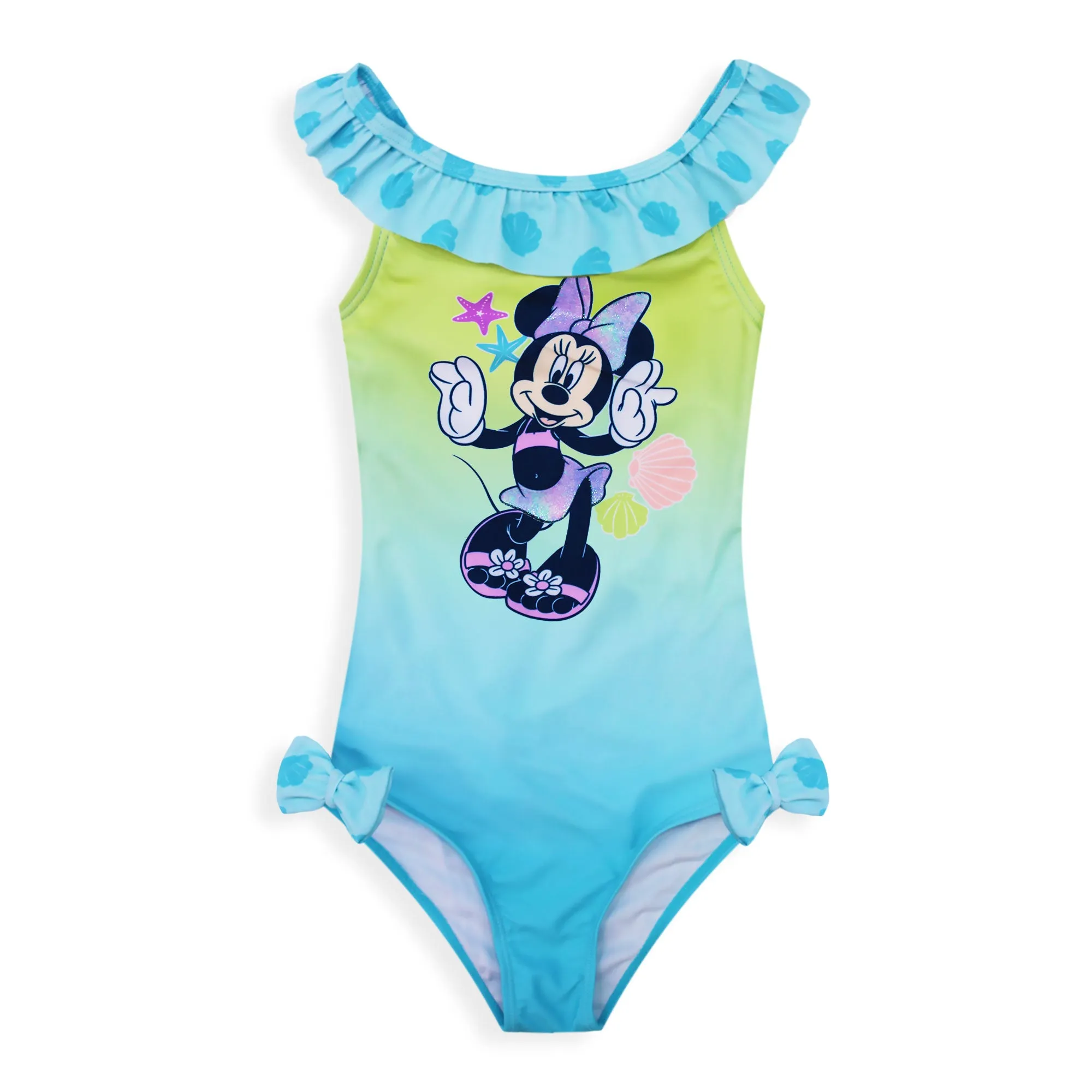 Costume da bagno intero mare per neonato bambina Disney Minnie Mouse volant 6660