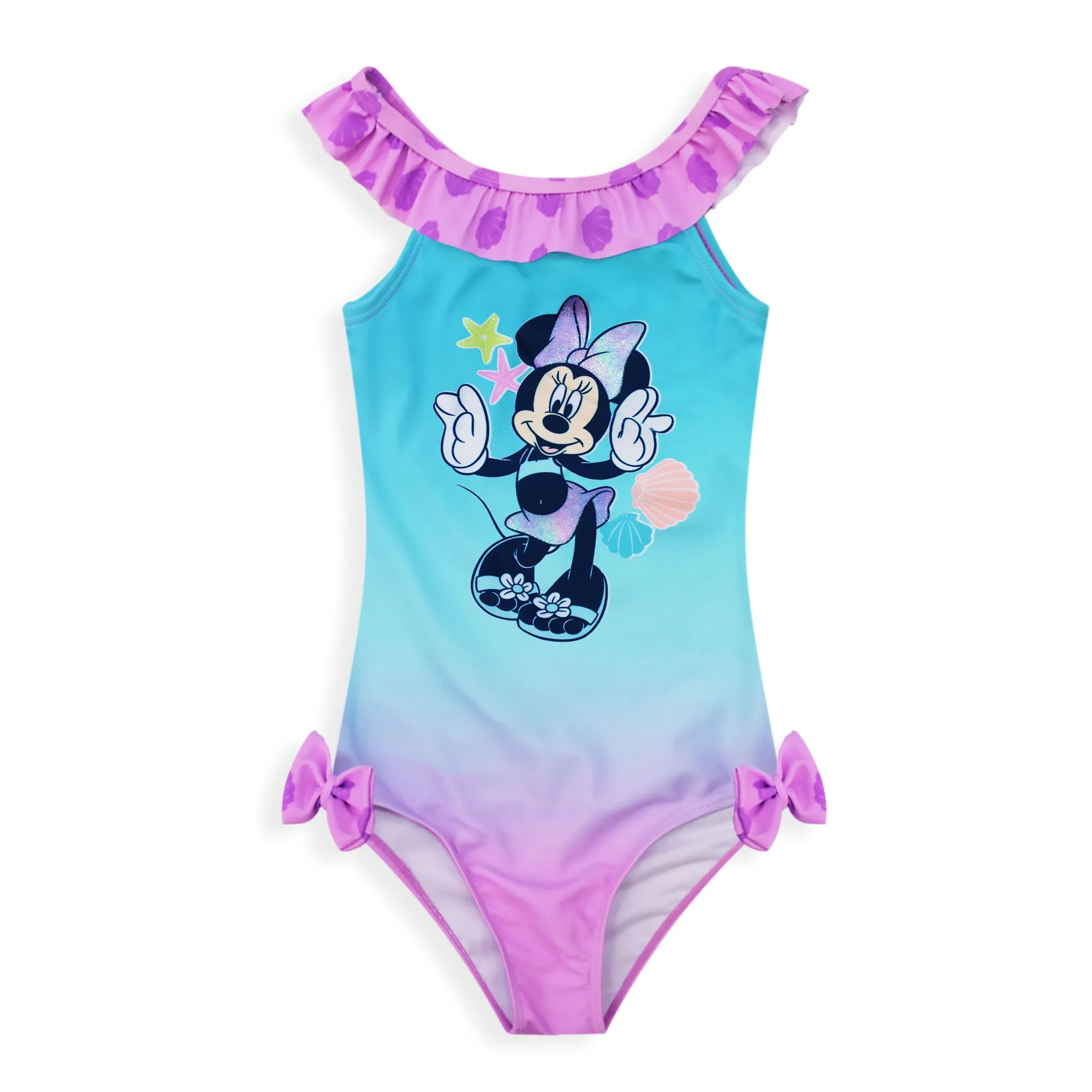 Costume da bagno intero mare per neonato bambina Disney Minnie Mouse volant 6660