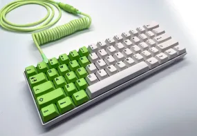 Cream Lime Edition Custom Built Royal Kludge RK61 Hotswap RGB 60% Wireless-Wired Mechanical Keyboard